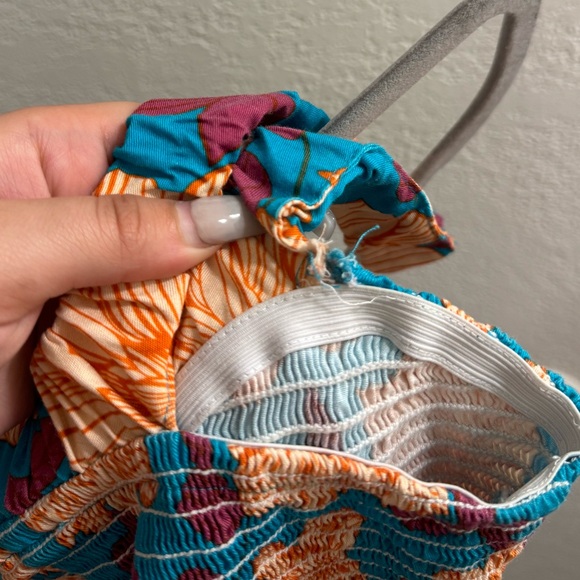 Autumn Adeigbo Cassie Floral Smocked Bodice Fit & Flare Sundress Size 4 - Picture 10 of 10